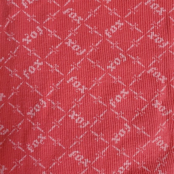 Fox Racing Pink Ribbed Tank Top Y2K 2000s - Picture 3 of 4